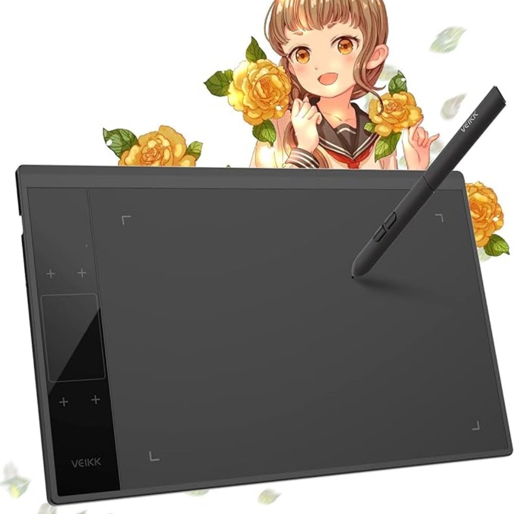 VEIKK A30 Drawing Tablet, 10x6 Inch Graphics Tablet